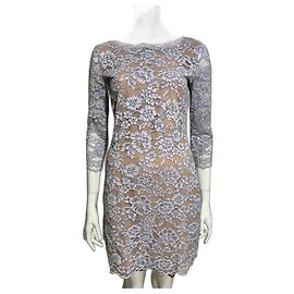 Diane Von Furstenberg DvF Zarita Spitzenkleid in hellstem Flieder