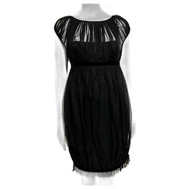 Vestido Marchesa Notte de encaje negro