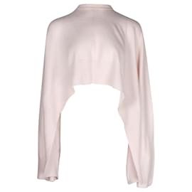Jil Sander Schaloberteil aus pastellrosa Kaschmir