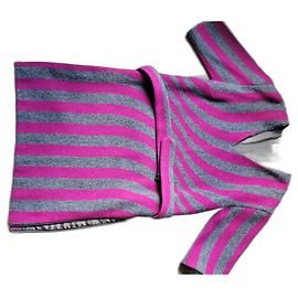 Vestido Dries Van Noten de lana gris oscuro