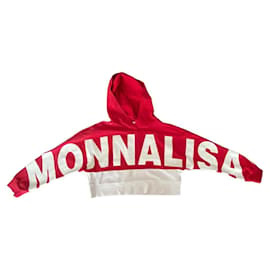 Monnalisa Sweatshirt Weiß und Rot aus Baumwolle 8 Jahre