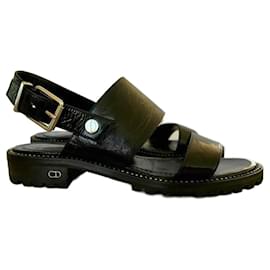 Sandali Dior in pelle nera