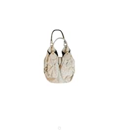 Louis Vuitton Handtasche aus Leder Creme