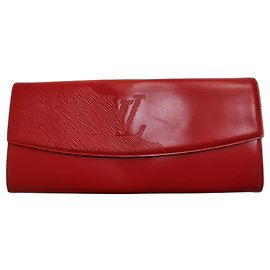 Pochette Louis Vuitton Mycenes Rossa in Vernice