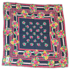 Foulard en soie Yves Saint Laurent Multicolore 84x84
