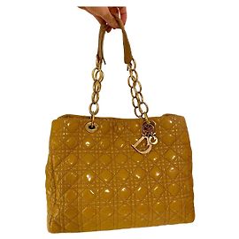 Borsa morbida Christian Dior grande gialla