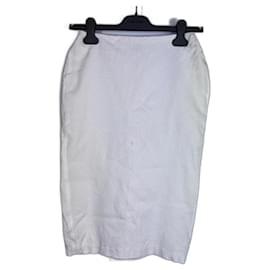 Falda lápiz blanca Tom Ford de viscosa
