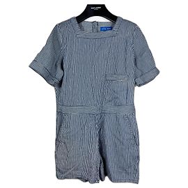 MIH jeans Cotton Striped Jumpsuit Blue M
