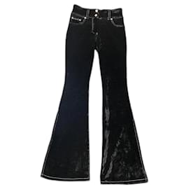 Filles à Papa Daddy's Girls Samthose aus Samt schwarz