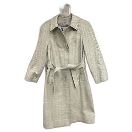 talla de abrigo vintage de tweed Burberry 36