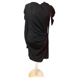 Vestido Isabel Marant Negro de Lana y Viscosa