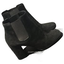 SAINT LAURENT Stiefeletten T.EU 37 Wildleder
