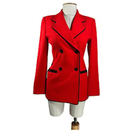 Blazer Escada Margaretha Ley in lana rossa