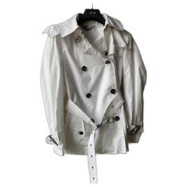Burberry Giacca a vento Anorak Bianca in Cotone