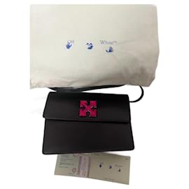 Borsa a mano Off White in pelle nera