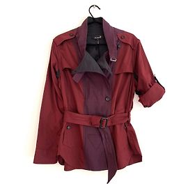 Camisa militar Yotam Isabel Marant rojo oscuro algodón