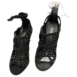 Sandali Maje in pelle nera