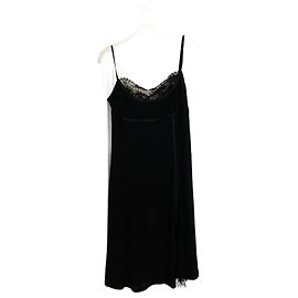 Autre Marque Vestido de cocktail JIKI em viscose preta com renda