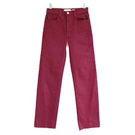 RE/Jeans rojos recortados hechos - Re/Done