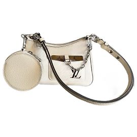Borsa Louis Vuitton Marellini in pelle Epi quarzo bianco