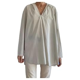 Autre Marque Túnica o top marinero con capucha de algodón y algodón beige Muji