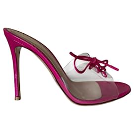 Mule Gianvito Rossi in pelle rosa