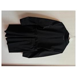 Mm6 Chaqueta Blazer Larga Negra