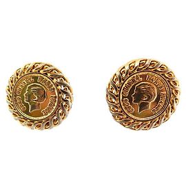 ORECCHINI VINTAGE CHANEL RITRATTO COCO 1996 ORECCHINI A CLIP IN METALLO DORATO
