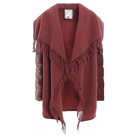 Capa Moncler Mantella Rosa de Lana