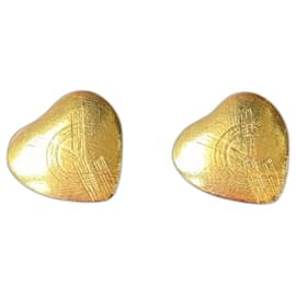 Boucles d’oreilles cœur vintage Yves Saint Laurent