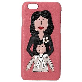 Dolce & Gabbana Dolce&GabbanaIphone 6 Custodia per cellulare in pelle rosa