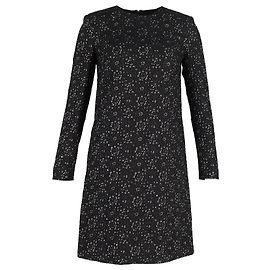 Escada Dehrea Metallic-Jacquardkleid aus schwarzem Polyester