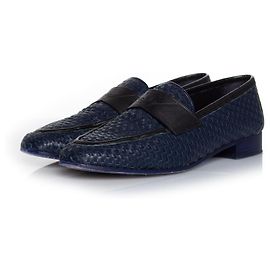Chanel, Mocassino mocassino in pelle intrecciata