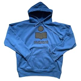 Isabel Marant Mansel Kapuzenpullover Blau Baumwolle