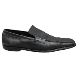 Mocassins Gucci P en cuir noir 45 FR