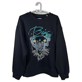 Anine Bing Sweatshirt schwarz Baumwolle M