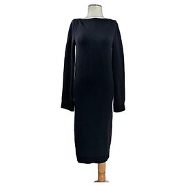 Wolford Vestido Midi de Punto Jacquard Arrow Poison Negro
