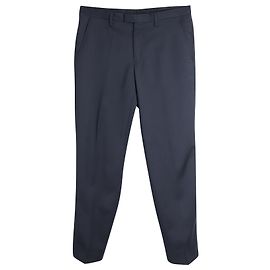 Maßgeschneiderte Hose mit Nadelstreifen von Kenzo aus grauer Wolle