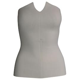 Top senza spalline Khaite Punto in viscosa bianca