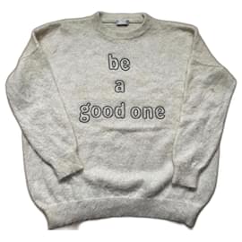 Brunello Cucinelli Be a good one chain Pullover beige Seide Kaschmir Mohair