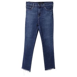 J Brand Jeans com bainha desgastada em jeans de algodão azul