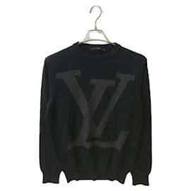 ***LOUIS VUITTON (Louis Vuitton)  Strickpullover mit Rundhalsausschnitt und großem LV-Logo