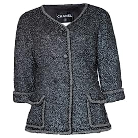 Chanel, Tweedjacke aus Metall