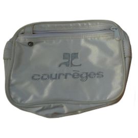 Courreges Borsa Courrèges piccola in raso panna