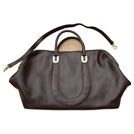 Borsa a mano Emanuel Ungaro in pelle martellata marrone