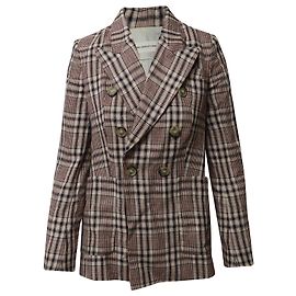 Isabel Marant Etoile gefütterter Brustblazer aus mehrfarbigem Leinen