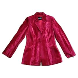 Chaqueta Versace de terciopelo roja