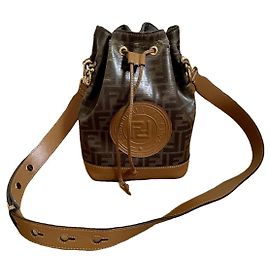 Borsa Fendi Mon Trésor grande marrone