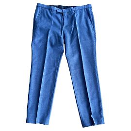 Hugo Boss Anzughose aus Wolle Blau