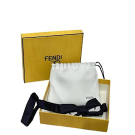 Papillon Fendi Monster blu in seta